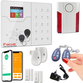 F2 PACK ST-VGT Bâtiment Ethernet GSM Meian Sécurité 868MHz FOCUS Surveillance Industriel Appartement Alarme Connecté Système TCP