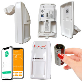 Pyroélectrique Sans Fil 433 Système MHz PIR MW Passif Connecté Détecteur GSM Infrarouge Mouvement DMT Meian DT-81R Hyperfréquenc