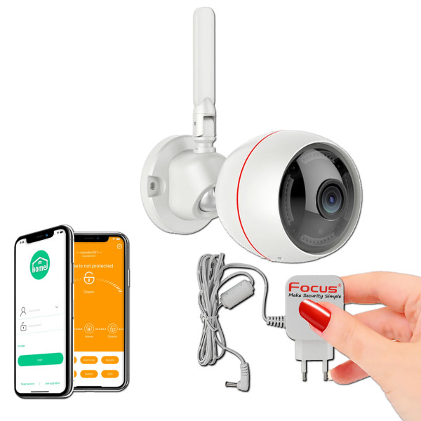 RJ45 Wi-Fi Alarme Système Vision Sécurité Surveillance IP Protection Caméra Nuit HA-8406 Infrarouge Extérieure Enregistrement